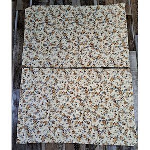 Vintage Standard Pillowcases Thomaston American Mood Muslin Yellow Floral